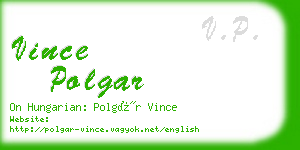 vince polgar business card
